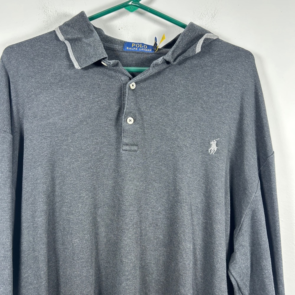 Polo Ralph Lauren Polo Shirt Men's 2XLT Gray Soft Cotton Golf Casual Preppy